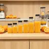 Garrafas Quadradas para Suco e Milk Tea do Fabricante em Estoque com 38 Unidades, Garrafas Plásticas Transparentes, Mais Vendido na Amazon, Múltiplas Capacidades