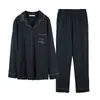 Nuevo Conjunto de Pijama para Hombre 2025, Ropa de Casa de Manga Larga para Otoño e Invierno, Pijama Delgado Juvenil para Hombre
