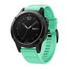 Compatível com Garmin Fenix ​​8/6/7/7X/6X/5X. Pulseira de silicone com fecho rápido e fivela preta, 22/26 mm.