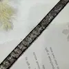 Renda Brilhante com Lantejoulas e Contas Bordadas à Mão, Largura 4cm, Acabamento para Vestido de Noiva DIY, Decoração de Cinto, Material para Palco