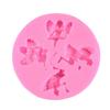Asas de Anjo Pequenas Fada Silicone Dobrável Açúcar Chocolate Bolo Decorativo Molde DIY Assar