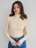Ropa de Punto de Cuello Alto Transfronteriza Camisa de Fondo Tejida Europea y Americana 2025 Amazon Otoño Ropa de Punto Jersey de Cuello Alto Ropa de Punto para Mujer
