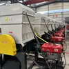 Potente Trituradora de Plástico Multifuncional Equipo Grande de Molienda de Piel de Oveja Fresca Trituradora de Doble Eje Único para Piel de Vaca y Oveja