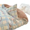 2026 Conjunto de Cama Espesso de Lã de Leite Quatro Peças Conjunto de Cama de Três Peças Classe A Capa de Edredom Lençol de Cama Conjunto de Quatro Peças Conjunto de Cama