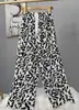 Pantalones de pijama de algodón para mujer, verano, finos, estampados, casuales, de pierna ancha, pueden usar mujeres embarazadas, comercio exterior, pantalones de talla grande
