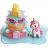 Pegatinas Divertidas Apilables con Relieve 3D Decoración Linda para Niños Ballena Rosa Hamburguesa Gato Adornos Pequeños Hechos a Mano DIY