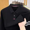Camisa polo de algodão masculina premium estilo novo