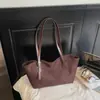 Bolsa Retro Comércio Exterior Feminina Grande Capacidade 2025 Novo Outono e Inverno Versátil Simples Bolsa de Ombro Moda Bolsa Tote para o Dia a Dia