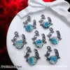 Accesorios de Estilo Oscuro Estilo Europeo y Americano Mariposa Negra Pistola Cruz de Rosa Colgante Pulsera de Cuentas DIY Collar