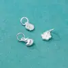 Plata de Ley S925 Dibujo Animado Lindo Patito Lollipop Flor Colgante Pulsera de Cristal con Cuentas DIY Accesorios de Plata