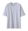 Ombro de algodão pesado 230g algodão T-shirt macacão impresso logotipo em torno do pescoço manga curta roupas de classe T-shirt impresso