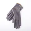 Guantes Cálidos de Invierno con Punta Táctil para Pantalla Táctil, Guantes de Ciclismo Forrados de Polar, Guantes Impermeables de Gamuza, Guantes para Estudiantes, Esquí, Equitación, Mujer