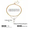 Collar Cruz de Zirconia de Acero Inoxidable Transfronterizo Europeo y Americano Más Vendido Multicapa para Mujer Joyería de Lujo Ligero Nicho de Gama Alta