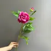 Flores artificiales de peonía estilo pintura al óleo de lujo de alta gama - Arreglo floral decorativo estilo vintage ins para boda, hotel, sala de estar