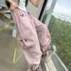 Pantalones Cargo de Tela de Algodón para Niña Verano Delgados para Niños Modernos Cool Hip-Hop Street Dance Pantalones Deportivos Pantalones Casuales Elegantes para Niña