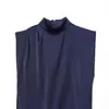 Moda Europea y Americana Transfronteriza Aliexpress Venta Caliente Vestido de Encaje con Retazos de Textura de Satén de Seda
