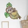 Fx-F505 Dibujo Animado Lindo Perezoso Pequeño Trepando Árbol Habitación Infantil Fondo del Hogar Pegatina de Pared Decorativa Venta al por Mayor Autoadhesivo