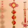 Festival da Primavera Ano Novo Caractere Fu Lanterna Pingente Decoração de Ano Novo Suprimentos Cordão de Lanternas Pequenas Cordão para Pendurar com Fio de Seda Decoração de Casamento Inauguração
