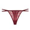 Tanga de Encaje de Exportación Transfronteriza con Tirantes Finos, Bragas Atrevidas con Aberturas, Tangas Sexy de Algodón de Cintura Baja para Mujer, Transparentes y Sexys