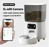 Comedouro para Gatos com Câmera, Alimentação Programada e Quantitativa para Animais de Estimação, Gatos e Cachorros, Dispositivo Inteligente de Alimentação Visual com Controle Remoto por App