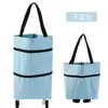 Bolsa de compras con ruedas, carrito de supermercado portátil, carrito plegable, bolsa de gran capacidad para mujer, esencial para el hogar y el supermercado