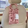 Caja de Pañuelos para Coche con Estampado de Leopardo Transfronteriza Tipo Colgante Bolsa Colgante de Pañuelos para Coche Caja de Pañuelos Accesorios Interiores para Coche