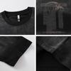 Camiseta de Manga Corta Estilo High Street Americano Estilo Oscuro Figura Abstracta Estampada para Hombre y Mujer Retro Nicho Desgarrada Guapo Top de Media Manga
