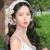 Pañuelo para el Cabello de Niña Estilo Japonés y Coreano para Sesiones de Fotos de Verano, Pañuelo Triangular, Diadema Estilo Pastoral, Diadema de Encaje Fresca Retro