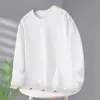 Nueva Camiseta de Manga Larga con Cuello Redondo para Primavera y Otoño 2026, Sudadera Gruesa Versátil de Moda, Camiseta Básica Unisex
