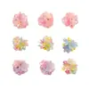 Atmósfera de Primavera y Verano Mar de Flores Cuentas de Arroz Racimo de Flores de Hortensia DIY Pendientes de Chica Dopamina Pinza Lateral para Oreja Accesorios de Flor para Zapatos