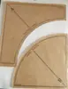 Máquina de Coser Doméstica con Asa Baja Regla para Patchwork Plantilla Curva Loca # 1 Set = 4 Piezas (2 Piezas Grandes, 2 Pequeñas)