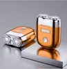 Atacado S-06 Lâmina Elétrica Mini Magnética Dupla Cabeça 2 Velocidades Carregamento USB Portátil Lâmina Elétrica Masculina