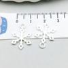 1 nuevo colgante colgante serie copo de nieve muñeco de nieve navideño plateado brillante accesorios para collar pulsera DIY