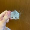 Corea del Sur ins corona metal cuentas de cristal clip de agarre para coleta alta horquilla para viajero clip para coleta de princesa tocado al por mayor