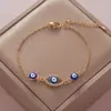 Retención de Color Galvanizado Ojo de Diablo Trébol de Cuatro Hojas Ojo de Diamante Pulsera Moda Femenina Simple Comercio Electrónico Transfronterizo Joyería Comercio Exterior