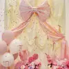 Decoración de Ambiente para Habitación de Boda Rosa Set de Boda Decoración de Arte Latte Sala de Estar de la Novia Bata de Baño Pared de Fondo para Fotos