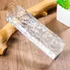 Fabricante de Ladrillos de Vidrio Cuadrados Transparentes Ultra Blancos con Patrón de Cristal de Hielo Doble Cara Ladrillos de Cristal Sólido para Divisiones de Baño y Muros de Fondo