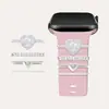 Acessórios de Relógio Inteligente Transfronteiriços Adequados para Apple Watch Pulseira de Silicone Fivela Decorativa Decoração de Coração de Resina