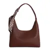Textura Casual Moda Coreana Nova 2025 Lenço de Seda Casual Grande Capacidade Textura de Comutador Bolsa de Ombro de Luxo Leve