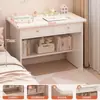 Mesa de computador de mesa pequeno quarto de estudante casa simples mesa moderna estante mesa integrada pequeno apartamento escrivaninha
