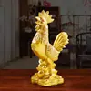 Fabricante Personalizado Galo Dourado Galo Grande Artificial Enfeites Galo Lingote do Zodíaco Doze Galos Decoração de Casa Sala de Estar Entrada