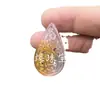Pingente de Jade Gelo Oco Pingente Gota d'Água Cor Bonita Pingente Cauda de Fênix Brincos Pingente Pingente de Grampo de Cabelo Marca de Jade