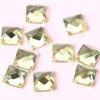 Venta al por mayor de fábrica flash vidrio plano pedrería cuadrado cristal diamante diy accesorios de joyería suministro primario