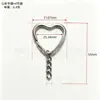 Llavero con cadena, hebilla en forma de estrella, hebilla en forma de corazón, llavero combinado, accesorios para juguetes y equipaje, disponible en varios tamaños