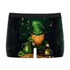 Calzoncillos tipo bóxer para hombre transfronterizos St. Ropa Interior para Hombre Paul Verde Irlandés Fresco Calzoncillos tipo Bóxer Estampados en 3D para Hombre