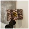 Bolsa de mão feminina nicho leopardo axila pequena bolsa quadrada 2024 bolsa envelope nova bolsa feminina elegante de alto valor