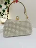 2025 Bolso de Perlas Elegante de Moda Transfronterizo Amazon Comercio Exterior Más Vendido Bolso para Vestido de Noche Fiesta Cena Celebridad