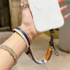 Funda de Lona de Cuero de Gama Alta con Hebilla, Correa para Teléfono Móvil, Bandolera Ajustable Ancha, Bolsa para Colgar en el Cuello, Cuerda Anti-Pérdida para Teléfono Móvil, Longitud para Colgar en el Cuello