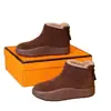 Botas de nieve retro con acabado mate para mujer, nuevo estilo invierno 2026, forradas de felpa, zapatos de algodón de suela gruesa, suela suave, antideslizantes, cálidas, botas de algodón del noreste