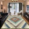 Alfombra de Sala de Estar Estilo Medieval, Manta de Sofá Retro Bohemia de Gama Alta, Felpudo de Dormitorio Estilo Étnico Dopamina